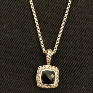 David Yurman Petit Albion Black Onyx Necklace